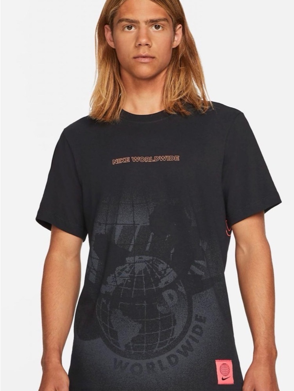 Nike Black Worldwide Graphic Short-Sleeve Tee